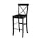 International Concepts X-Back Bar Height Stool, 30" Seat Height, Black S46-6133 - alternate 1